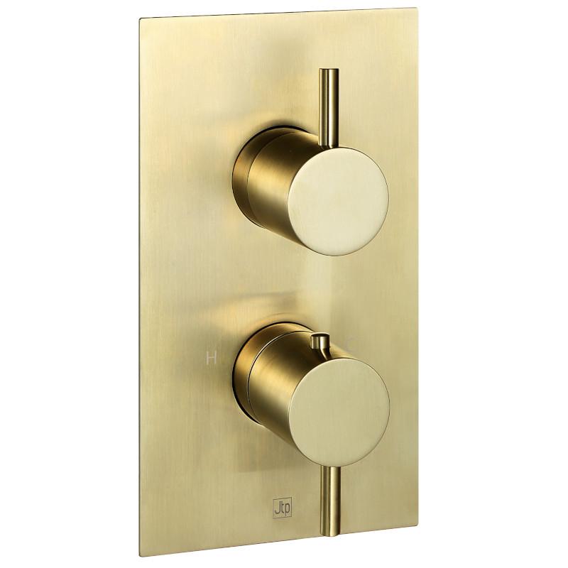 JTP VOS Brushed Brass Showers