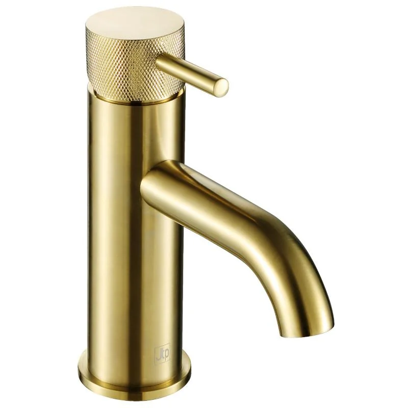 JTP VOS Brushed Brass Bathroom Taps