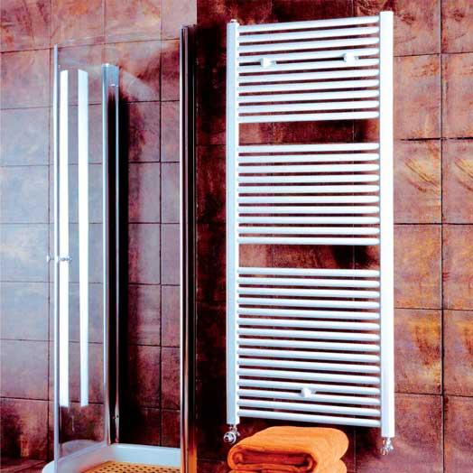 White Heated Towel Rails