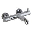 Florence Thermostatic Wall Bath Shower Mixer Chrome