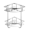 Florence Shower Corner Twin Basket Chrome