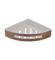 VOS Shower Corner Basket Shelf Brushed Bronze