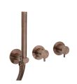 VOS Modular 2 Way Shower with Handset Brushed Bronze