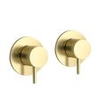 VOS Wall Mounted Valves Brushed Brass