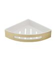 VOS Shower Corner Basket Shelf Brushed Brass