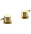 VOS Deck Mounted Valves Brushed Brass