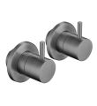 VOS Wall Mounted Valves Brushed Black