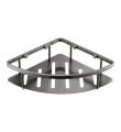VOS Shower Corner Basket Brushed Black