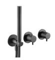 VOS Modular 2 Way Shower with handset Matt Black