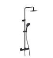 VOS 2 Way Bar Shower Valve Riser Kit Matt Black