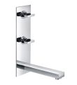 Bloque 3 Hole Wall Vertical Basin Mixer with Clicker Waste