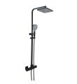 Hix Thermostatic Shower Valve Riser Kit Matt Black