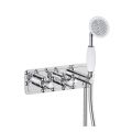 Grosvenor Cross 2 Way Shower Valve with Handset Chrome