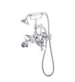 Grosvenor Pinch Wall Bath Shower Mixer Chrome