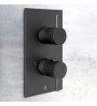 VOS Designer Thermostatic Shower Valve Matt Black