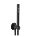 VOS Wall Outlet Slim Handset Shower Kit Matt Black