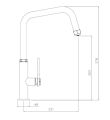 Hex Single Lever Sink Mixer Antique Brass Tech