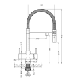 Aquila 2 Lever Mixer And Cold Filter Tap Tech