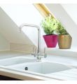 Monza 3 Lever Mixer And Cold Filter Tap Chrome Lifestyle
