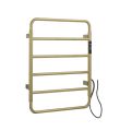Aero 640 Electric Towel Rail Brushed Brass
