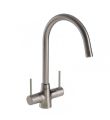 Nexa Monobloc Sink Mixer Brushed Nickel