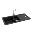 Carron Phoenix Bali 150 1.5 Bowl Inset Sink Onyx