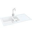Carron Phoenix Bali 150 1.5 Bowl Inset Sink Polar White