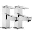 Bloque Bath Pillar Taps (Pair)
