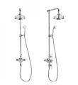 Belgravia Shower with 200mm Head and Handset on Slider Bracket 