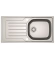 Bolero 1 Large Bowl Inset Kitchen Sink Stainless Steel