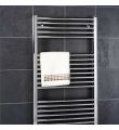 Design Flat 600 x 1200 Chrome Towel Rail
