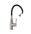 Morpho Single Lever Flex Spout Mixer Black/Brushed Nickel 2