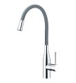 Morpho Single Lever Flex Spout Mixer Grey/Chrome