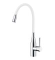 Morpho Single Lever Flex Spout Mixer White/Chrome