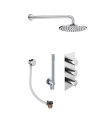 Kio 3-Way Thermostatic Shower Pack Chrome