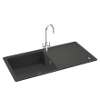 Carron Phoenix Debut 105 1 Bowl Inset Sink Onyx