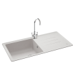 Carron Phoenix Debut 105 1 Bowl Inset Sink Polar White
