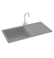Carron Phoenix Debut 105 1 Bowl Inset Sink Stone Grey