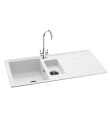 Carron Phoenix Debut 150 1.5 Bowl Inset Sink Polar White