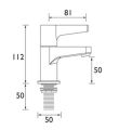 Design Utility Lever Bath Taps