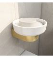 Round Soap Dish Brushed Brass