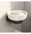 Round Soap Dish Matt Black