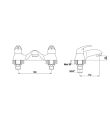 Pura Bathrooms DV8 Deck Mounted Bath Filler