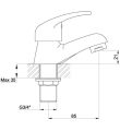 Pura Bathrooms DV8 Bath Taps Pair Tech