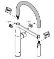 Grohe Essence GROHFlexx Kitchen Tap Hose Red 30321DG0-T