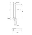 Flite Tall Basin Mixer