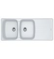 Franke Antea 2 Bowl Inset Sink Polar White
