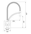 Franke Zelus Pull Out Nozzle Kitchen Tap Chrome with Spring Hose Tech