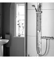 Frenzy Bar Shower with Adjustable Rise