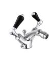 Grosvenor Black Lever Bidet Mixer Chrome